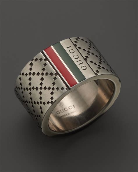 silver gucci ring men's|men's silver chains gucci.